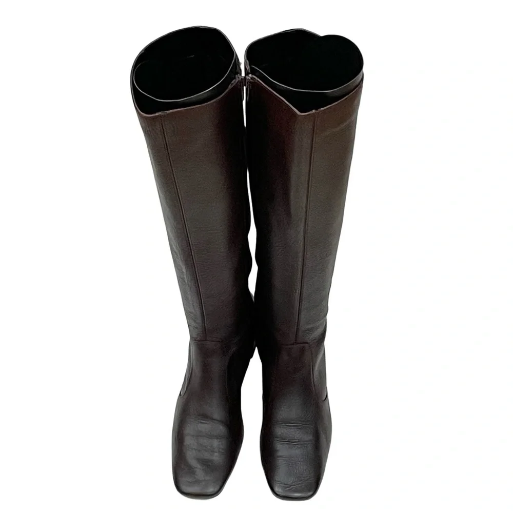 MNG Chocolate Brown Boots, Size 7.5